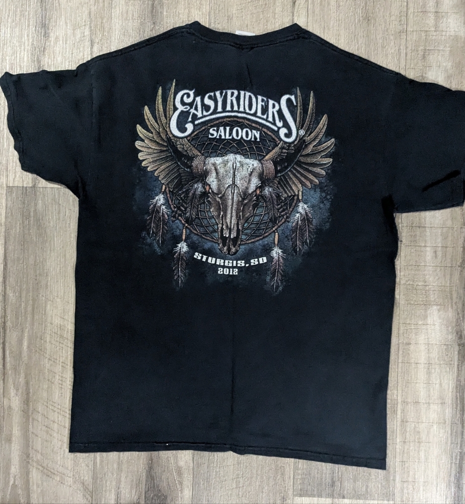 Easy Riders Saloon Sturgis SD VINTAGE Harley Davidson Style T Shirt